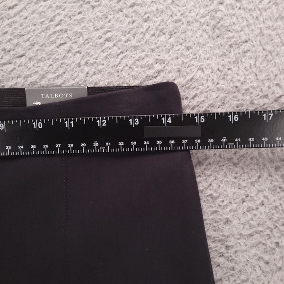 TALBOTS Pants Size 8P Portland Black Slim Leg Ankle Mid Rise 28x25 NEW - Picture 10 of 14